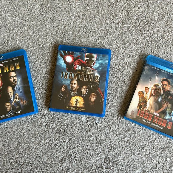 Iron Man Blu Ray+DVD Set of 3 - Picture 2 of 2